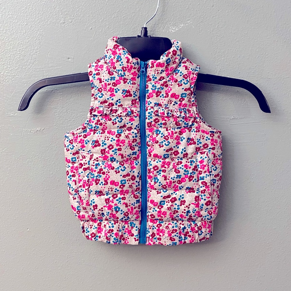 CCO Toddler’s Floral Winter Vest